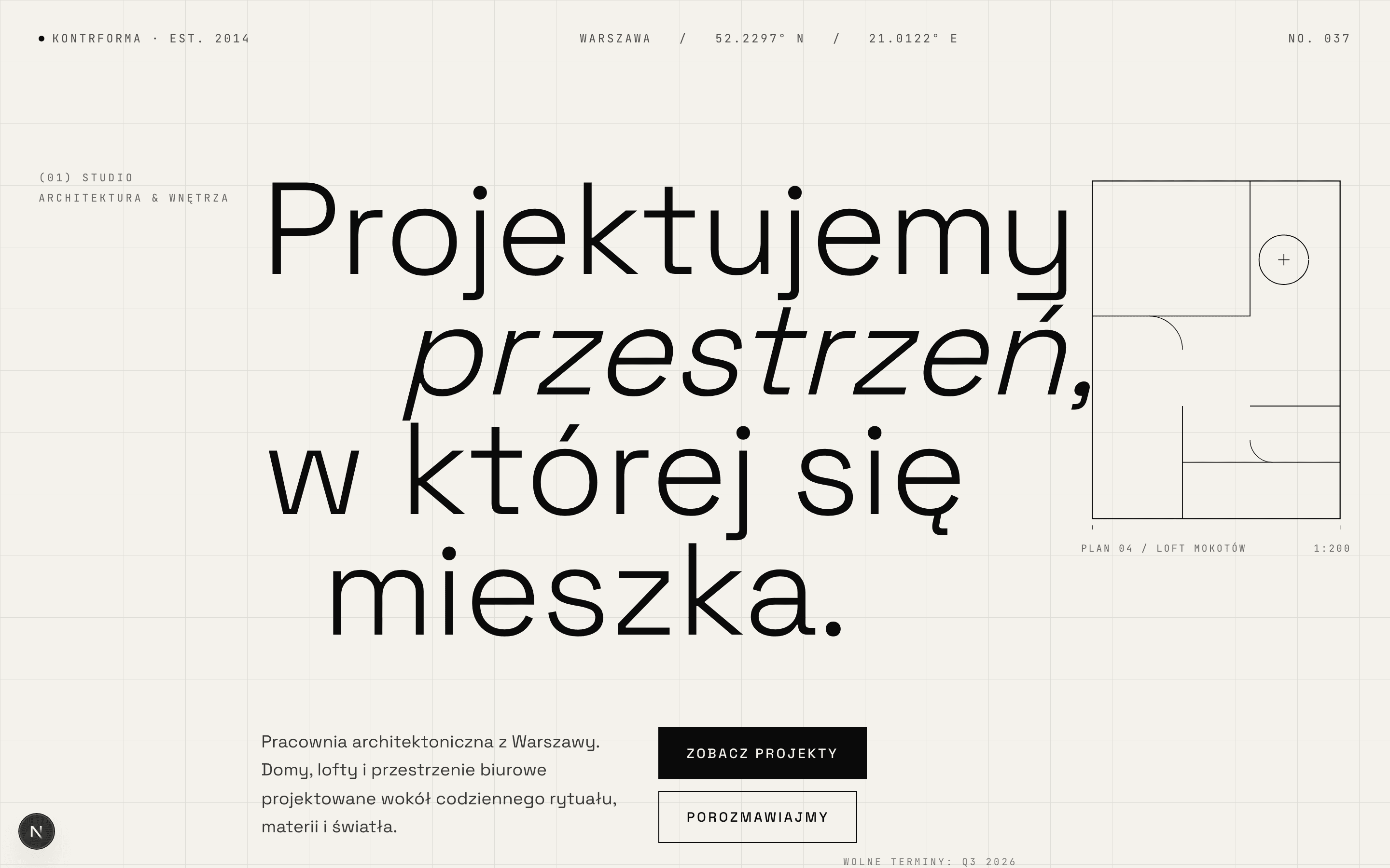 KONTRFORMA — Studio architektoniczne