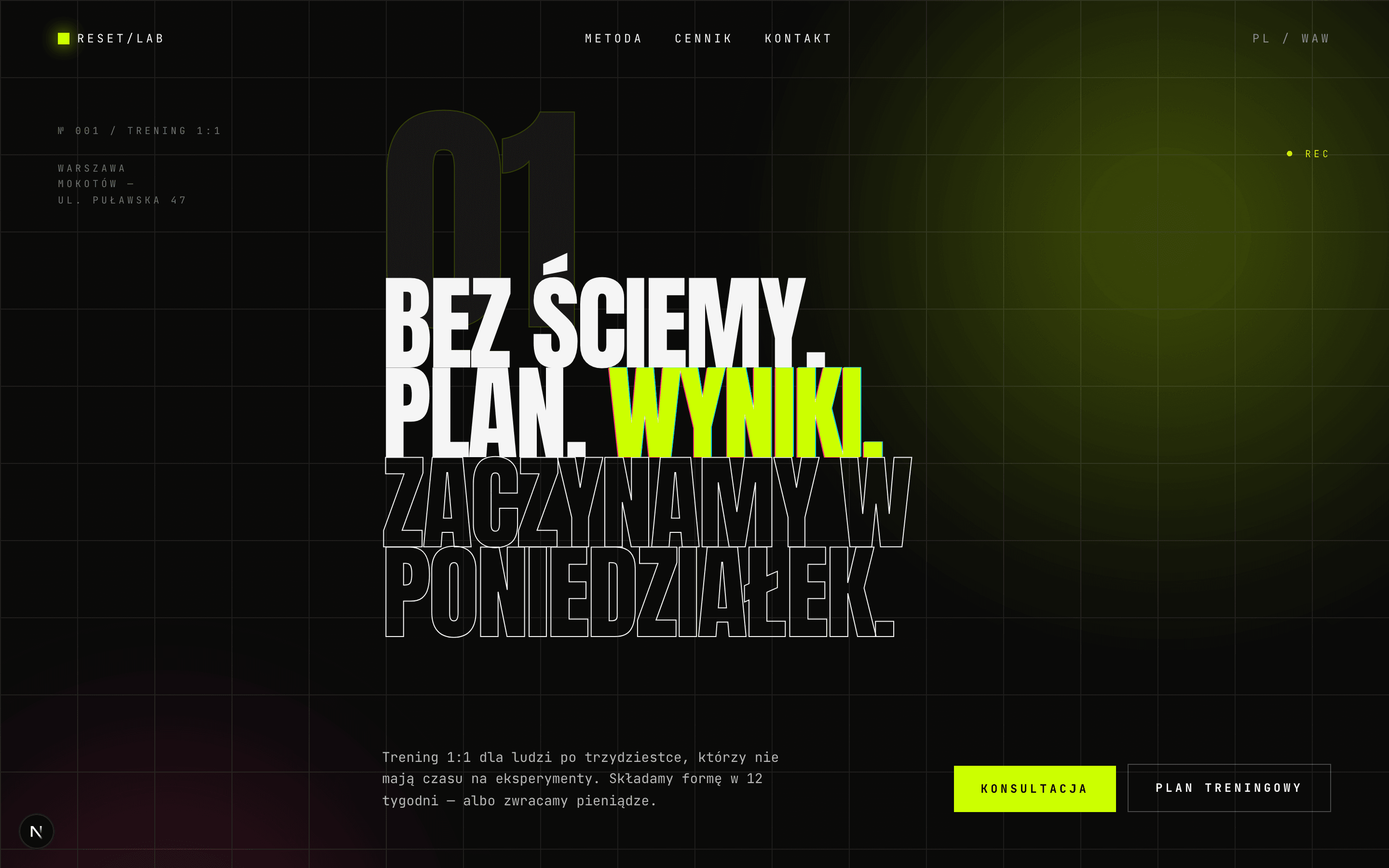RESET/LAB — Trener personalny