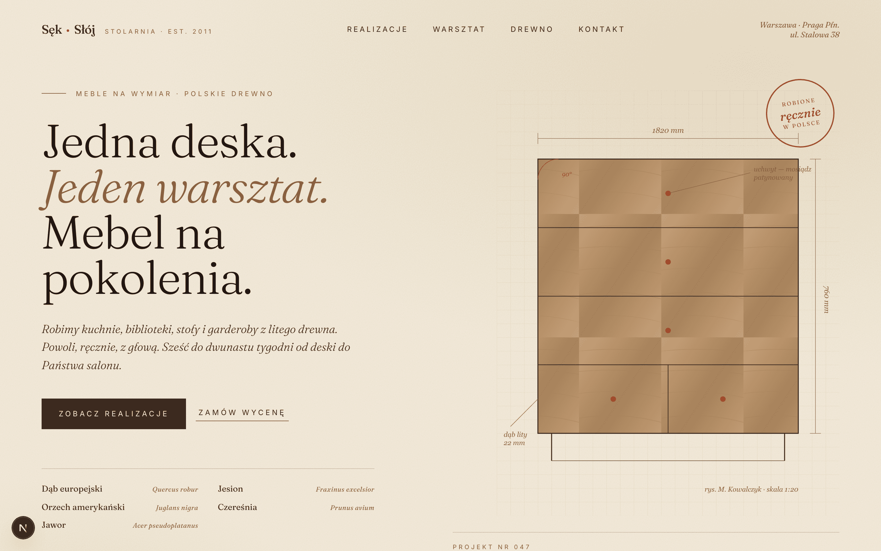 Sęk i Słój — Meble na wymiar